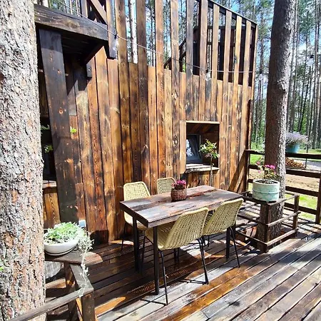 Lesny Domek W Stylu Scandi Z Jacuzzi Nad Jeziorem Kaszuby Grzybowo  Exterior foto