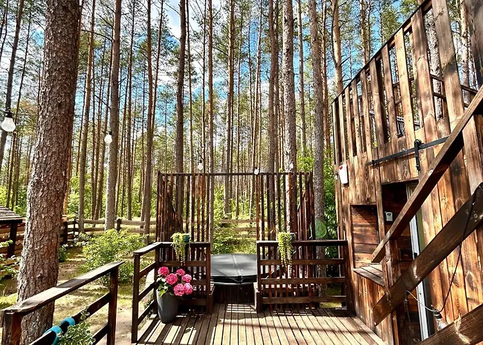 Lesny Domek W Stylu Scandi Z Jacuzzi Nad Jeziorem Kaszuby