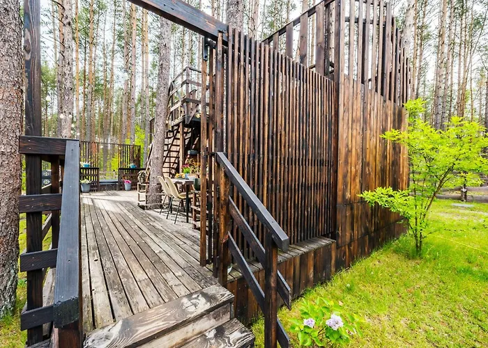 Domek Lubiana180 Scandi Wsrod Drzew Jacuzzi Taras Na Dachu Jezioro Kaszuby Pieski Tylko Do 10Kg Za Dodatkowa Oplata