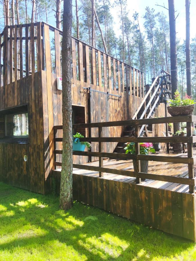 Lesny W Stylu Scandi Z Jacuzzi Nad Jeziorem Kaszuby Будинок відпочинку